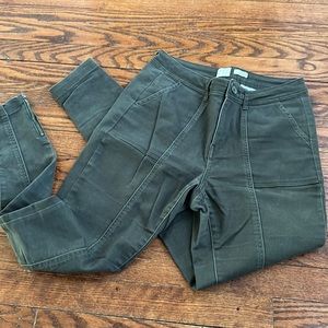 High waisted army green pants